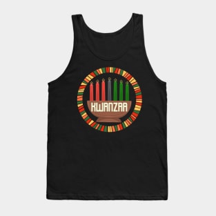 Kwanzaa Kinara Candle Logo Tank Top